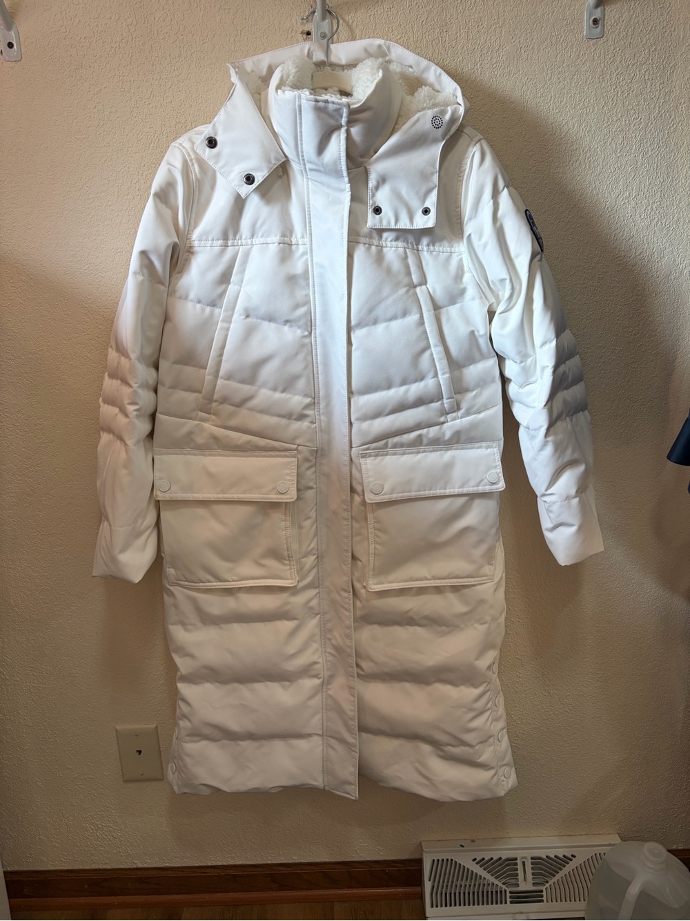 Lands’ End Expedition Waterproof Winter Maxi Down Coat M Petite Hooded Parka